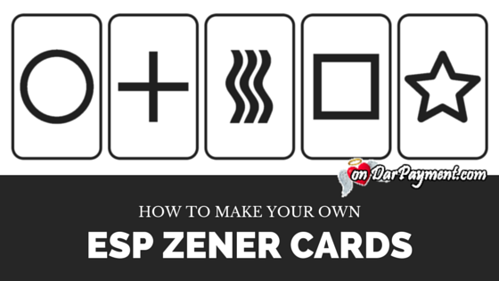 How to Make Your Own ESP Zener Cards - Dar Payment